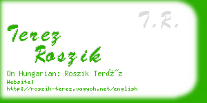 terez roszik business card